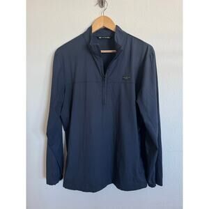 Travis Mathew Mens Pull Over Winderbreaker Jacket Light Weight Size Medium grey